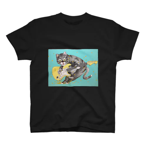 ギターと猫 Regular Fit T-Shirt
