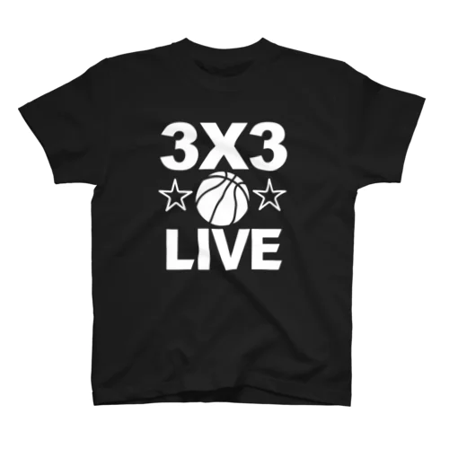 3x3・白・スリーエックススリー・3人制バスケ・Tシャツ・アイテム・グッズ・ストリートバスケ・バスケットボール・スピーディーなバスケ・1試合10分間の21点ノックアウト・スポーツ・有望 Regular Fit T-Shirt