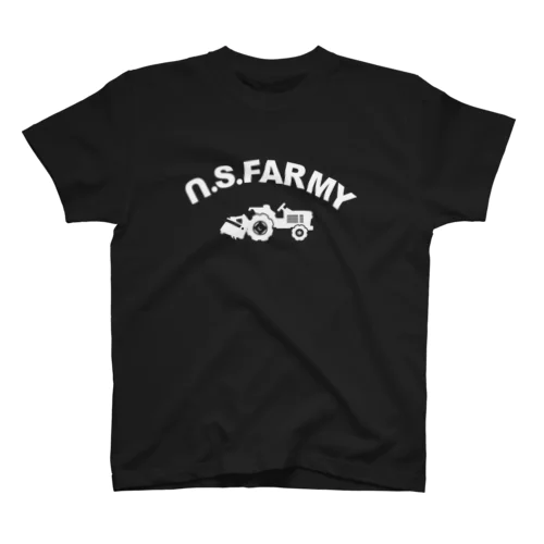 N.S.FARMY トラクター図柄入り White　 スタンダードTシャツ