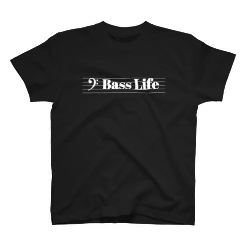 Bass Life(白文字) Regular Fit T-Shirt