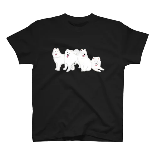 寄り添う　サモエド　犬 Regular Fit T-Shirt