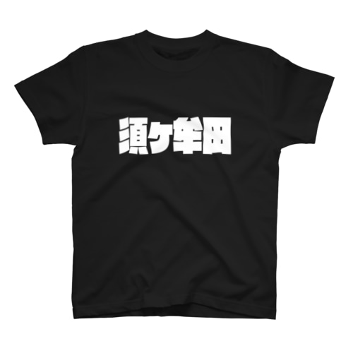 須ケ牟田 (白パンチボールド・濃色専用)苗字 Regular Fit T-Shirt