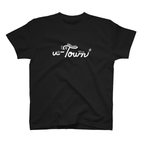 【🤍ver.】u-Town(ユーターン)ロゴ Regular Fit T-Shirt