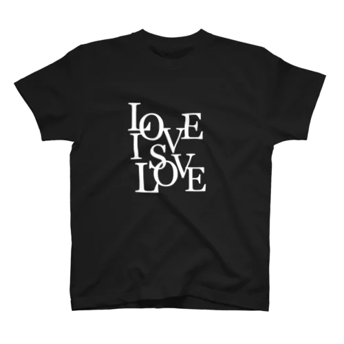 Love is Love Tシャツ　ブラック Regular Fit T-Shirt