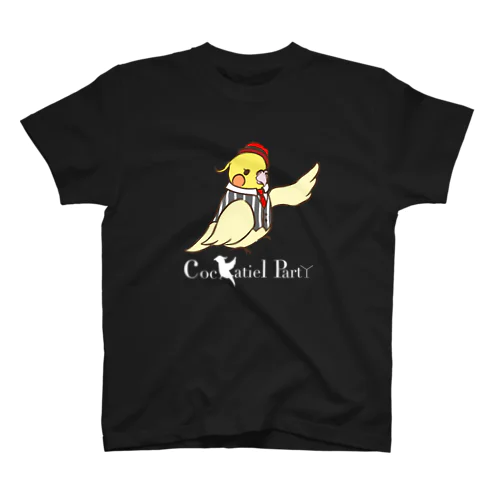 Cockatiel  PartYのビッグロゴアイテム(ロゴ白文字) スタンダードTシャツ