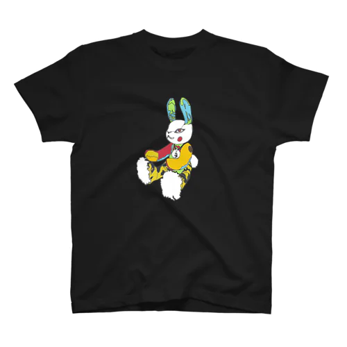 うさぎ星人  YUNA color   黒ほか濃色全17種  （小さめプリント） Regular Fit T-Shirt