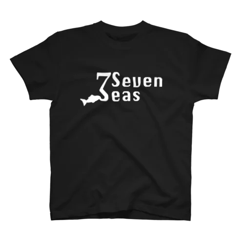 Seven Seas モチーフロゴ（白文字） 티셔츠