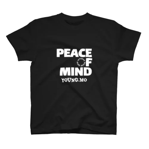 PEACE OF MIND BLACK Regular Fit T-Shirt