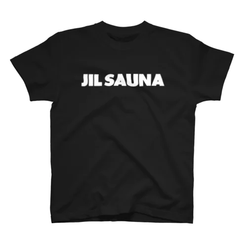 JIL SAUNA-ジルサウナ-白ロゴ Regular Fit T-Shirt