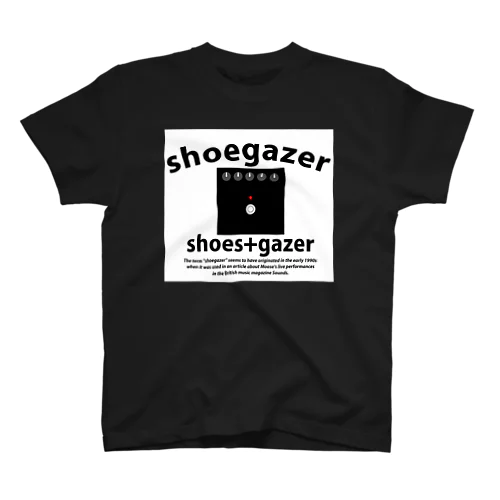 【シューゲイザーイラスト】『SHOEGAZER+エフェクター』 Regular Fit T-Shirt