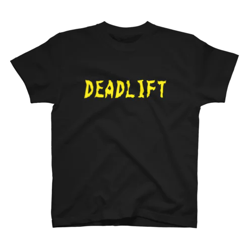 DEADLIFT  黄ロゴ Regular Fit T-Shirt