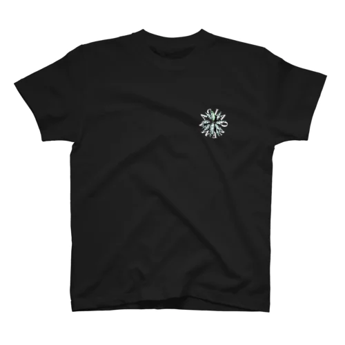 【サークルロゴ】AGLAONEMA PICTUM（アグラオネマピクタム）WHITE スタンダードTシャツ