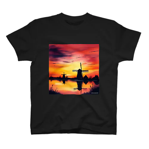  Golden Windmills Regular Fit T-Shirt