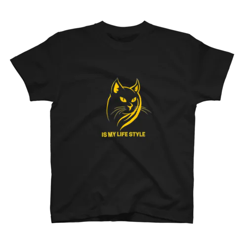 幻想的な猫のデザイン スタンダードTシャツ