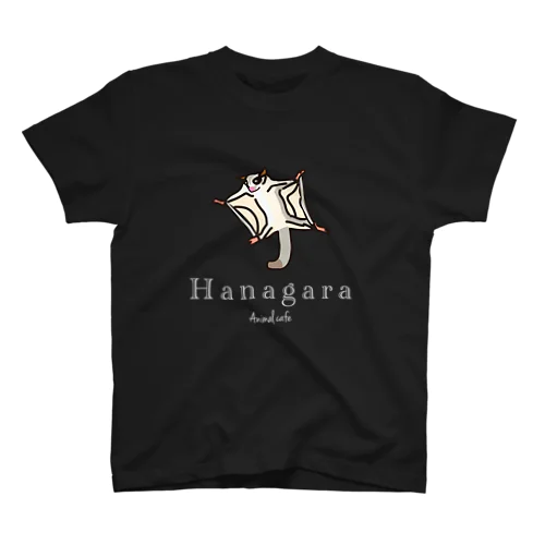 モモンガと花柄アニマルカフェのロゴ入り。 Regular Fit T-Shirt