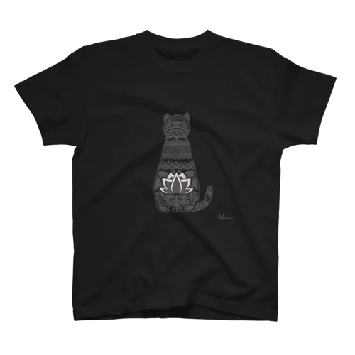 どデカ猫と蓮♥BLACK スタンダードTシャツ