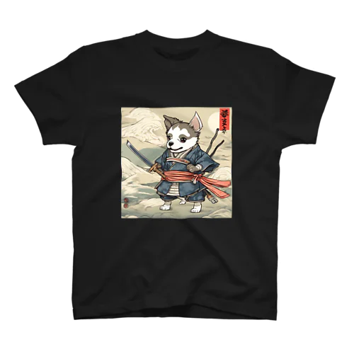 浮世絵犬侍！犬だからってナメてると痛い目にあうぜ～ Regular Fit T-Shirt