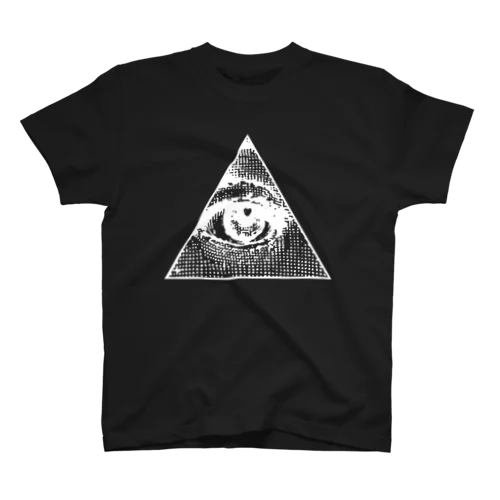 Illuminati eye triangle (wh)  スタンダードTシャツ