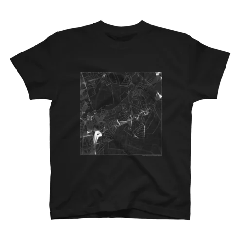 Ushio (Roppongi) - White on Black Regular Fit T-Shirt