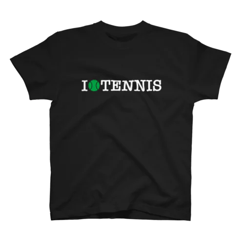 I 🎾 TENNIS ブラック スタンダードTシャツ