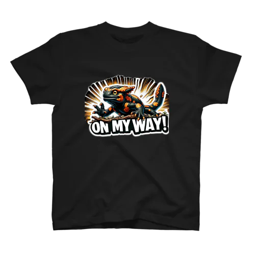 ファイヤーサラマンダー”On My Way !” スタンダードTシャツ