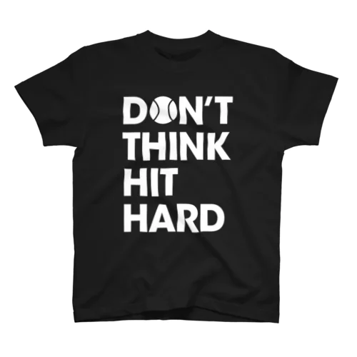 D’ONT THINK HIT HARD ブラック Regular Fit T-Shirt