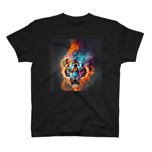 Tiger with aura of fire and water【B】 スタンダードTシャツ