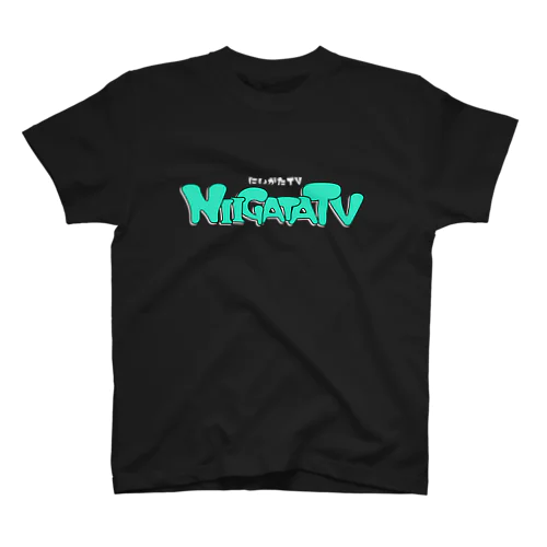 にいがたTV 新ロゴ Tシャツ（黒系Tシャツ） Regular Fit T-Shirt