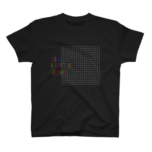 碁盤にロゴ（囲碁は世界共通語） スタンダードTシャツ