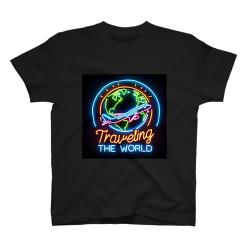 ネオンの輝き☆世界旅行 Regular Fit T-Shirt