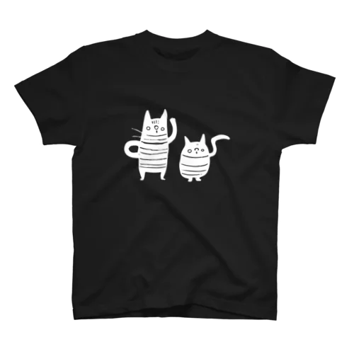 くろねこずホワイト Regular Fit T-Shirt