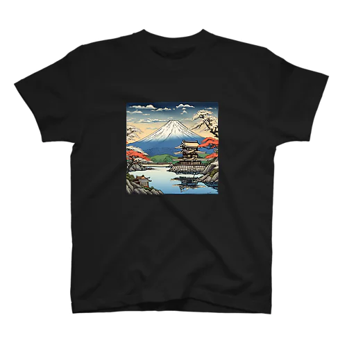 日本の風景、サムライの城　SAMURAI lived Japanese castle Regular Fit T-Shirt