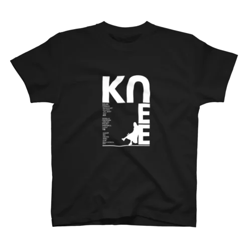 KNEEシャツ（Whiteロゴ） Regular Fit T-Shirt