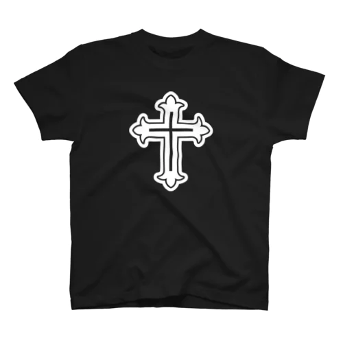 十字架 クロス 御守り ホワイト スタンダードTシャツ