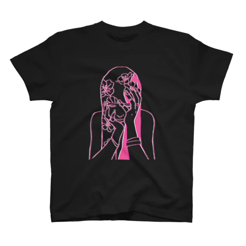 ピンク女の子ちゃん Regular Fit T-Shirt