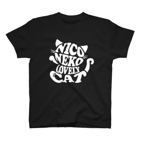 にこねこラブリーTシャツ（白） スタンダードTシャツ