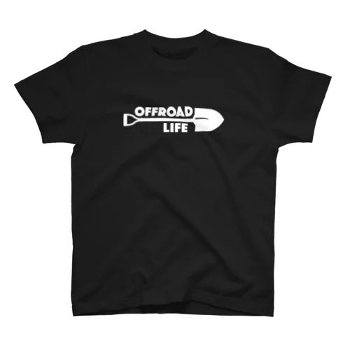 オフロードライフ スコップデザイン クロカン ホワイト Regular Fit T-Shirt