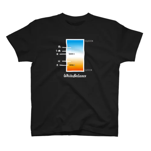 写真用語　ホワイトバランス　☆黒ボディ スタンダードTシャツ