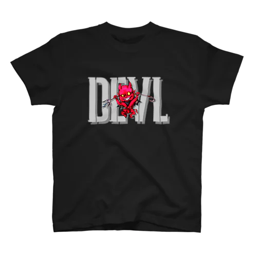 RED DEVL BIG TYPE Regular Fit T-Shirt