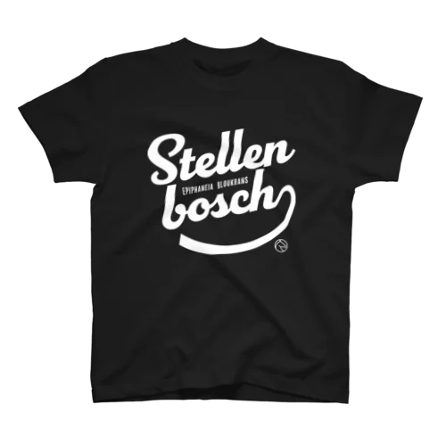 ステレンボッシュ（タイポグラフィWHITE） Regular Fit T-Shirt
