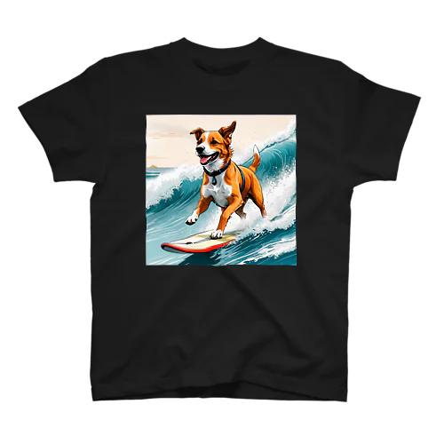 おいら波乗り🐕犬サーファー🏄 スタンダードTシャツ