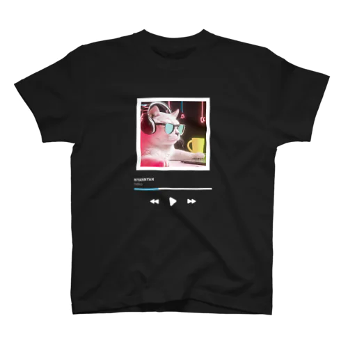 music.neko（ブラック系） スタンダードTシャツ