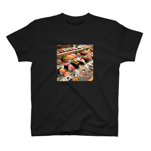 日本の風景:江戸前寿司、Japanese scenery: Edomae sushi スタンダードTシャツ