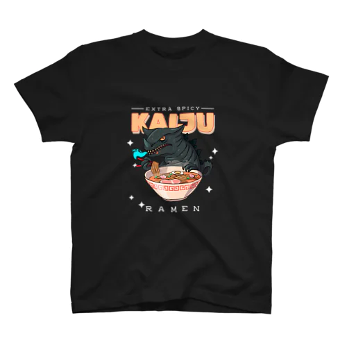 レトロアニメ怪獣ラーメン  Regular Fit T-Shirt