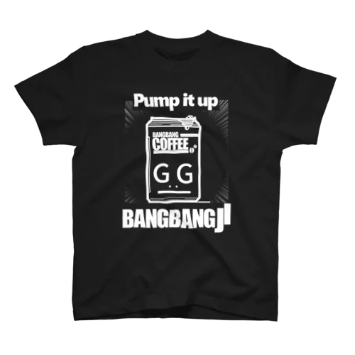 【黒色】BANGBANG JI【Pump it up(気合い入れろ)】黒色Tシャツ スタンダードTシャツ