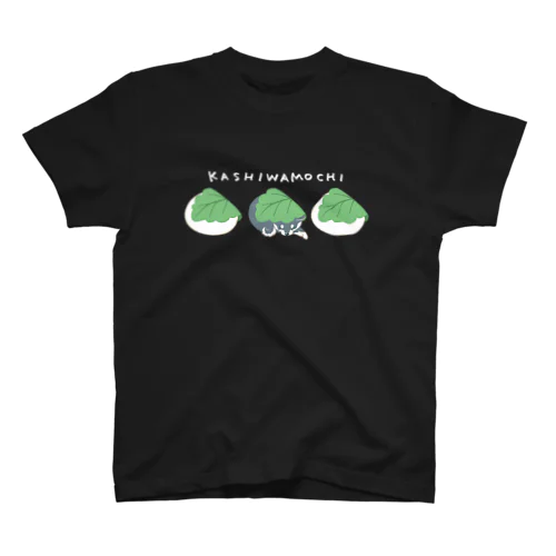 かしわもち柴犬（黒柴） Regular Fit T-Shirt