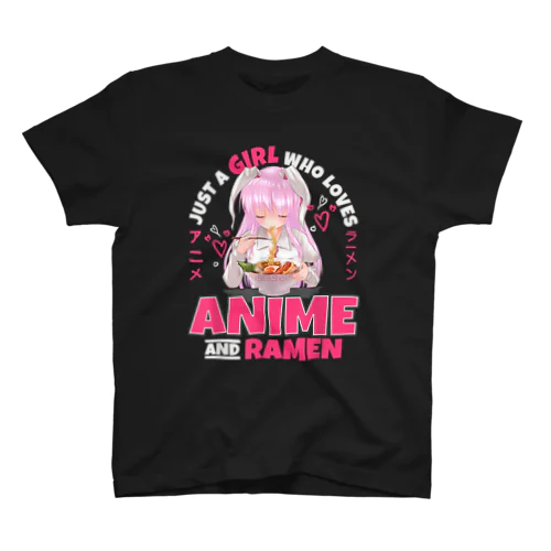 この日本の10代の少女は、アニメとラーメンが大好きな元気な存在です。 Regular Fit T-Shirt