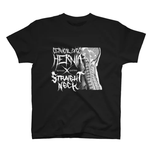 頸椎椎間板ヘルニア＆ストレートネック 対バンTシャツ Regular Fit T-Shirt