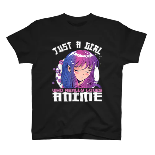 ティーンの女の子向けアニメギフト - アニメが大好きな女の子 Regular Fit T-Shirt