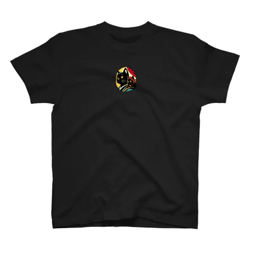 昭和レトロな黒猫の親子 Regular Fit T-Shirt